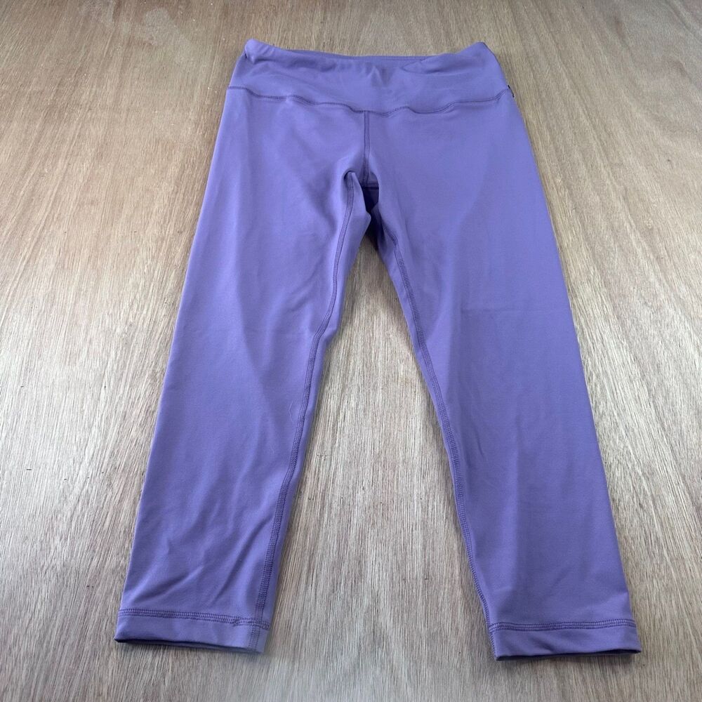 90 Degree by Reflex Women's Purple Capri Leggings‎ Size M Hidden Pocket